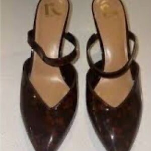 Report mule heels shoes size 11 Tortoise